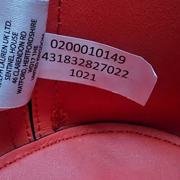 Lauren Ralph Lauren Leather Large Andie Drawstring Bag, Red NWOT - Picture 12 of 16